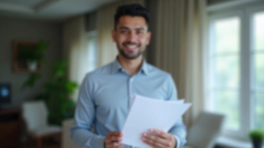 Person starting to implement protection plan, reviewing insurance documents with determination